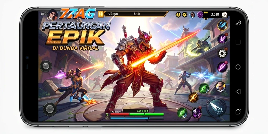 Gameplay seru dan menegangkan di 77AG saat bertarung.