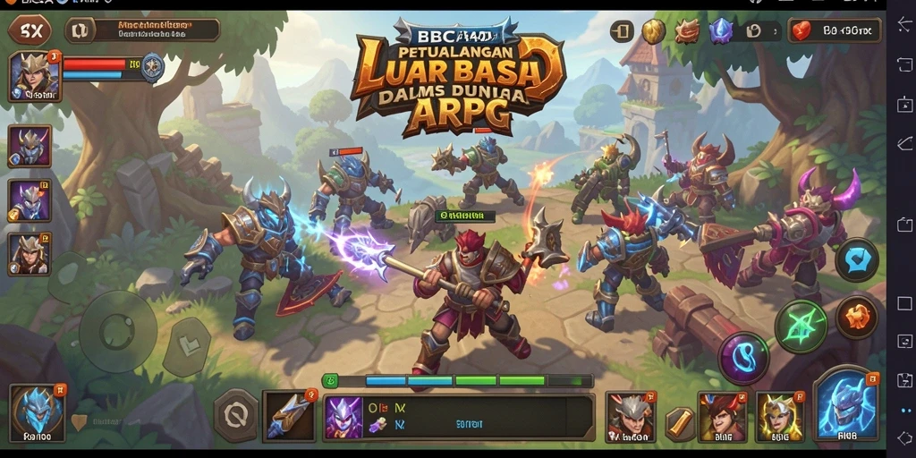 Tampilan gameplay epik dalam dunia ARPG BBCA4D.