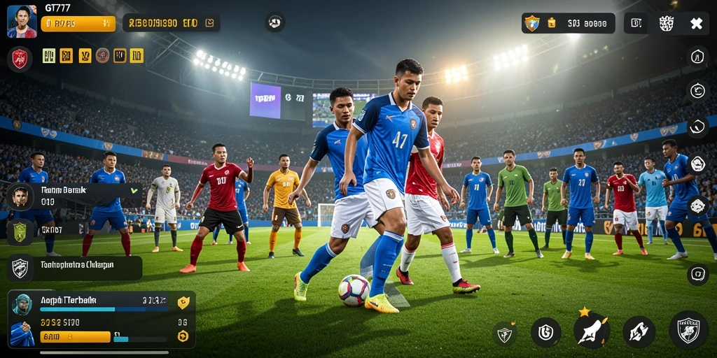 Tampilan screenshot GT777 menampilkan gameplay taruhan olahraga yang dinamis.
