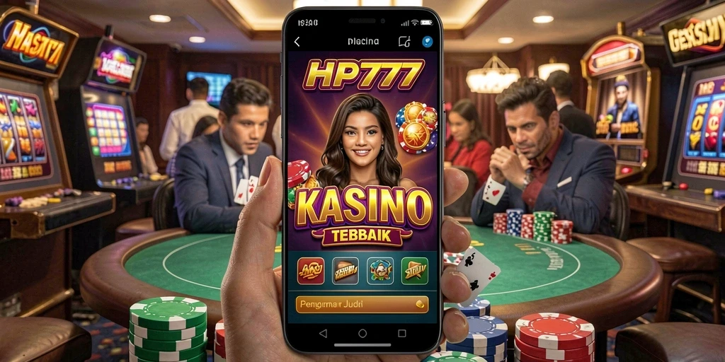 Tampilan utama HP777 menampilkan permainan Kasino yang seru dan interaktif.