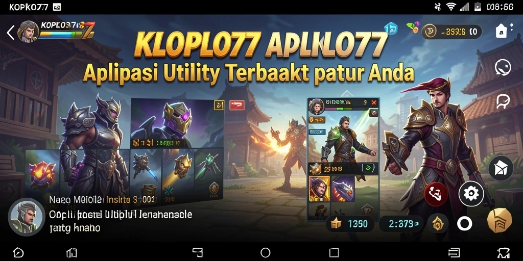 Tampilan antarmuka KOPLO77 yang ramah pengguna dan intuitif.