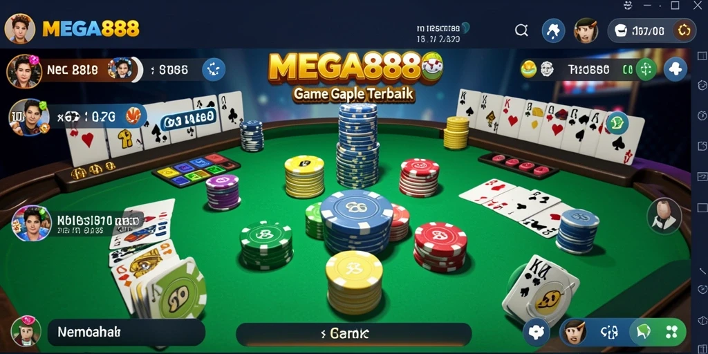 Tampilan gameplay <strong>MEGA888</strong> yang menarik dan interaktif.