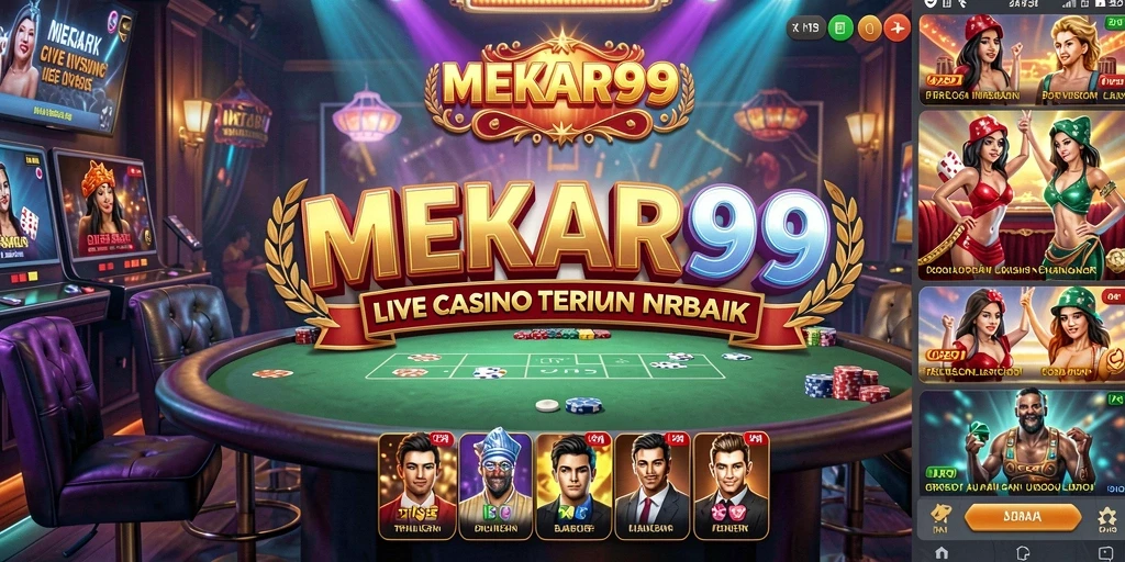 Tampilan menarik dan gameplay seru di MEKAR99 Live Casino.