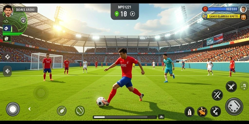 Gameplay mendebarkan di MPO1221 dengan berbagai mode olahraga.