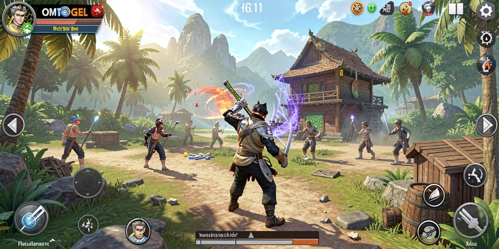 Tampilan gameplay Open World yang menakjubkan dan interaktif.