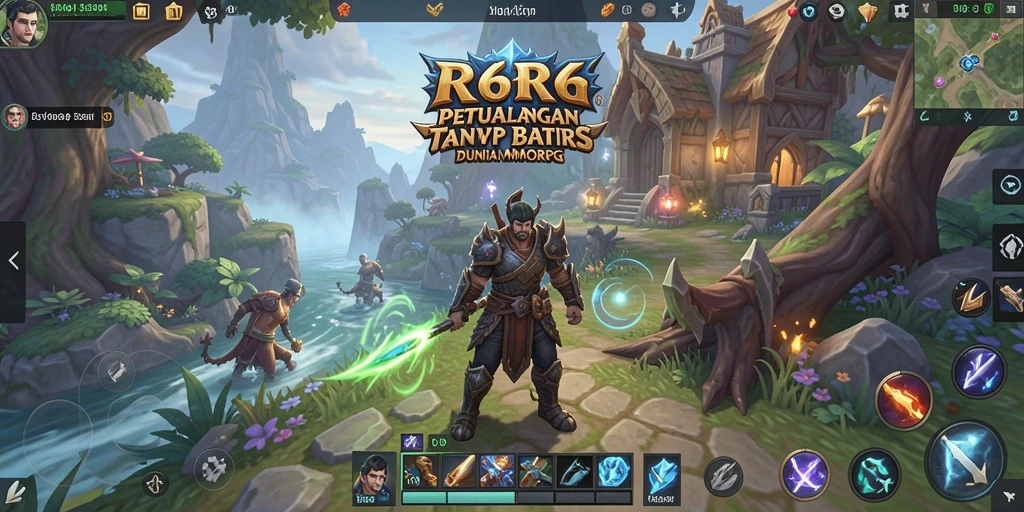 Screenshot gameplay <strong>R6R6</strong> menampilkan pertarungan seru dan interaksi pemain.