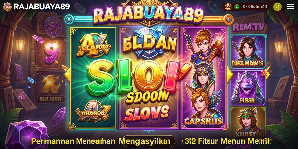 Tampilan gameplay RAJABUAYA89 yang menarik dan penuh warna.
