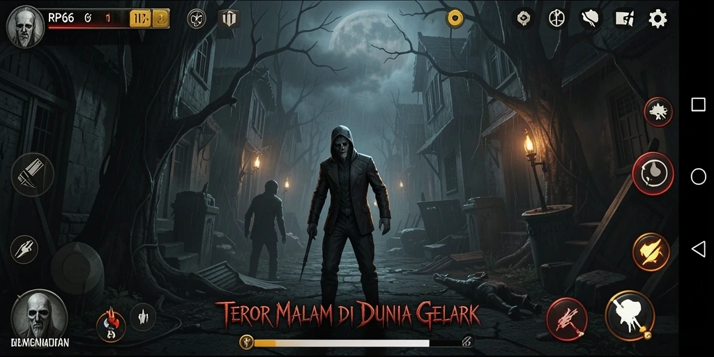 Screenshot gameplay RP66 dalam suasana yang mencekam dan seram.