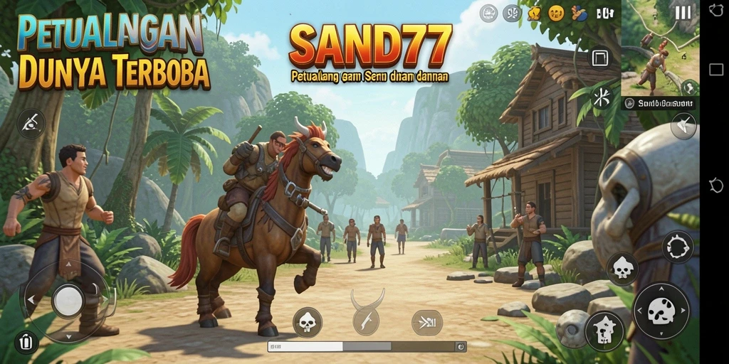 Tampilan gameplay Open World yang mendebarkan dari SAND77.