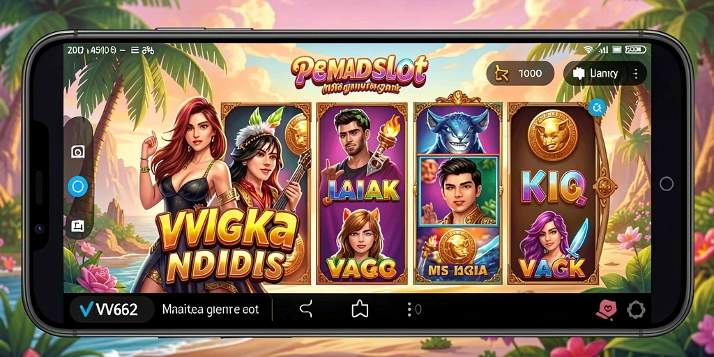 Tampilan menarik dari gameplay Slot VV62 yang memikat.