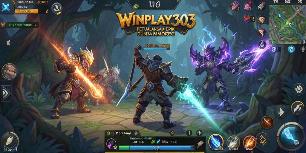 Tampilan gameplay epik dalam dunia WINPLAY303 yang kaya dan interaktif.