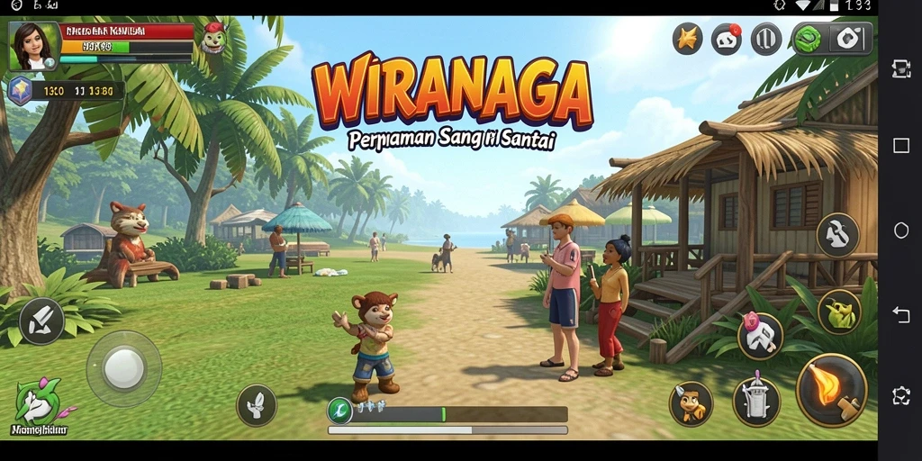 Tampilan gameplay WIRANAGA yang seru dan menghibur.
